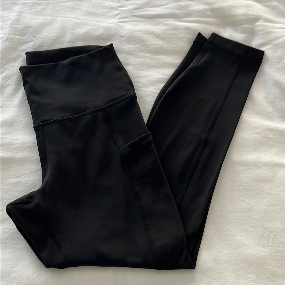 90 Degree High-Waist Black Active Leggings